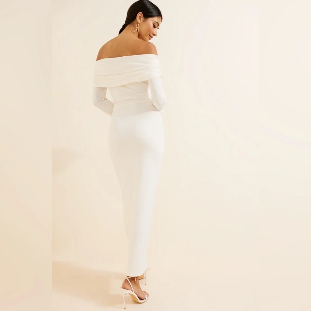 Off-The-Shoulder Bell Sleeve Dress BHLDN - Picture 2 of 10